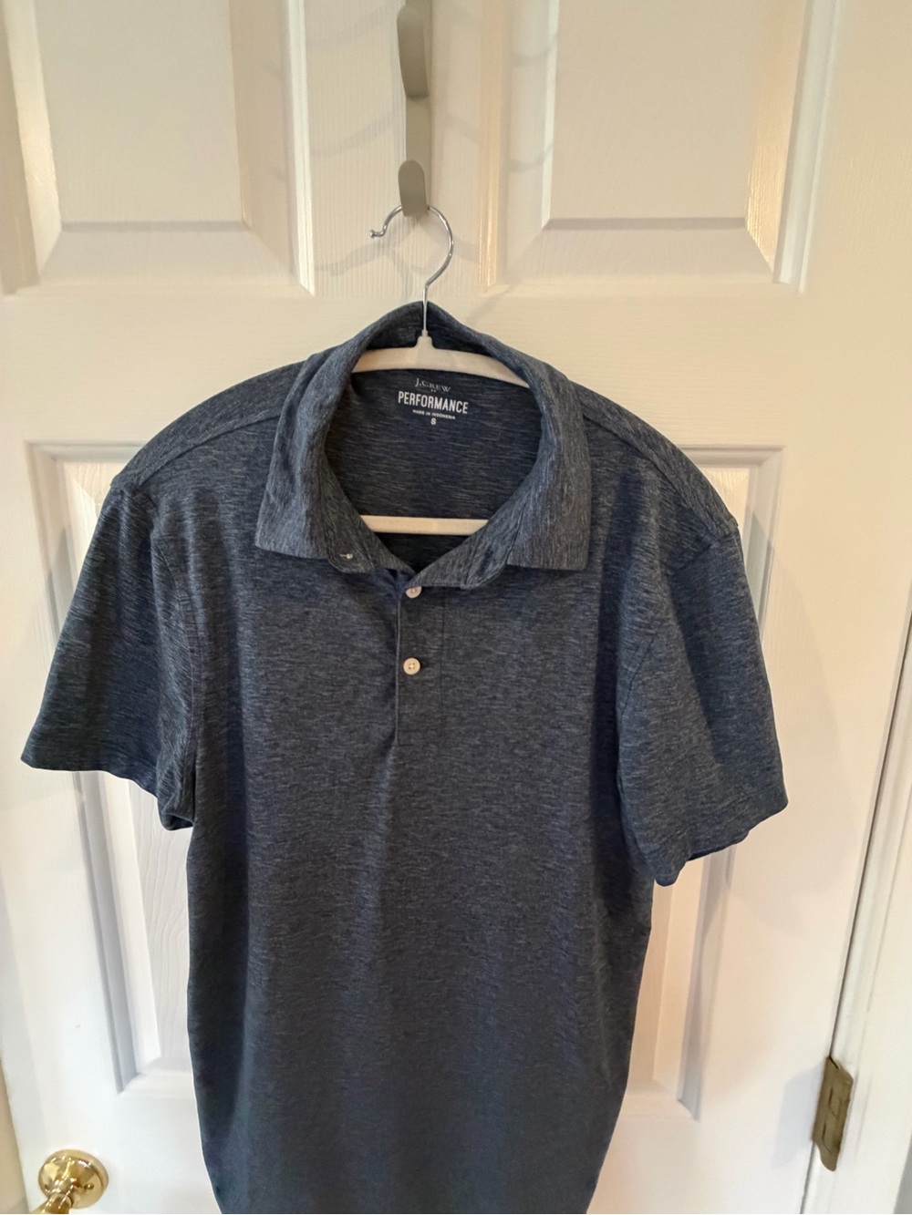 J. Crew Performance Polo - Heather Dark Blue